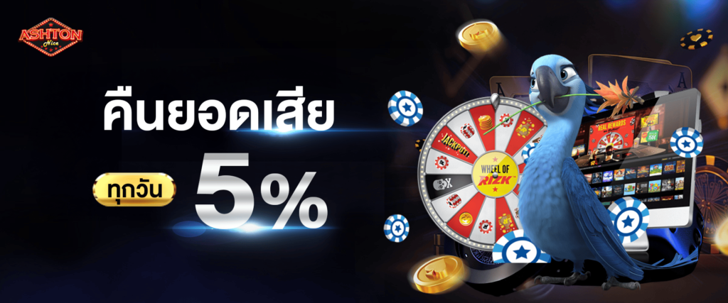 คืนยอดเสียให้ทุกวัน 5%